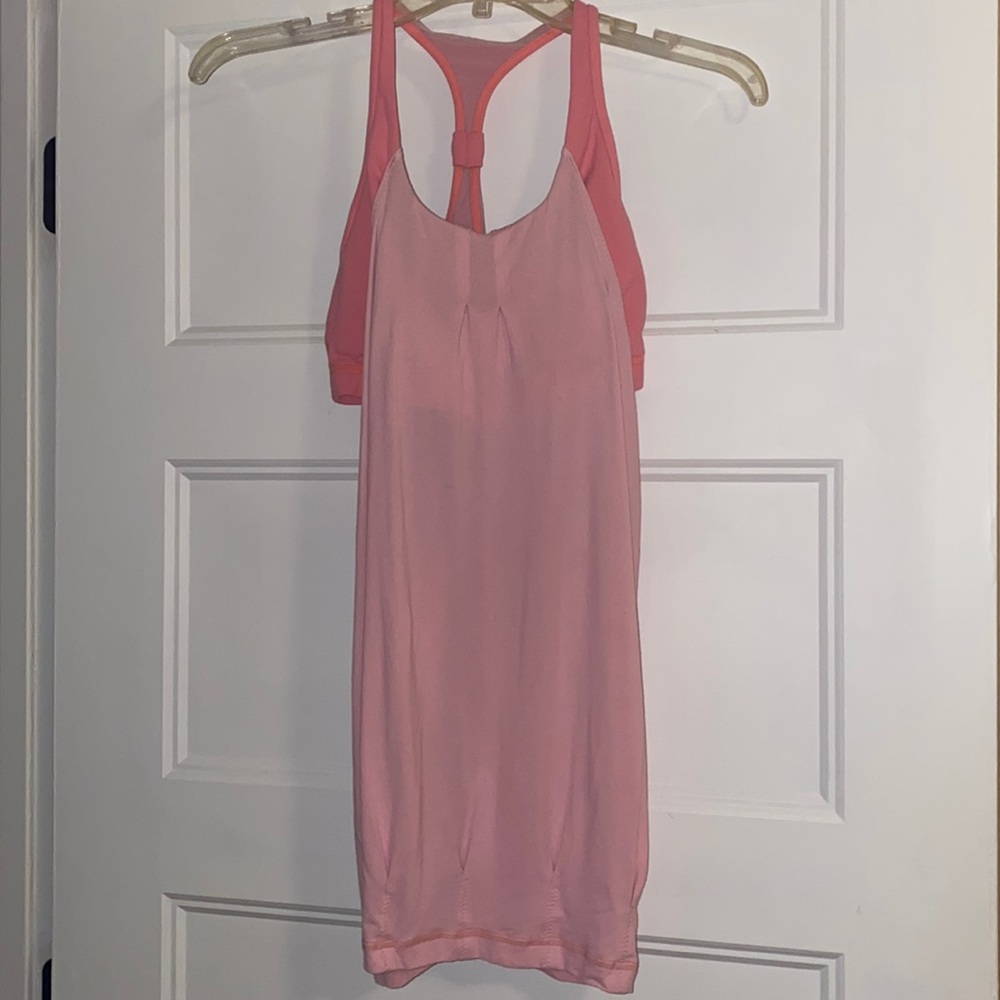 Racerback built-in bra tank